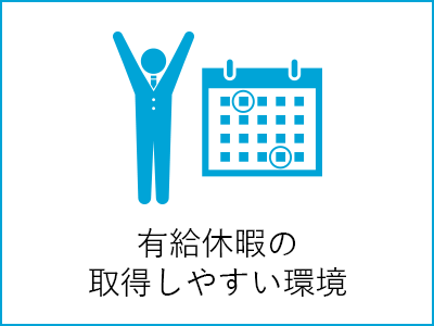 有給休暇の<br>取得しやすい環境